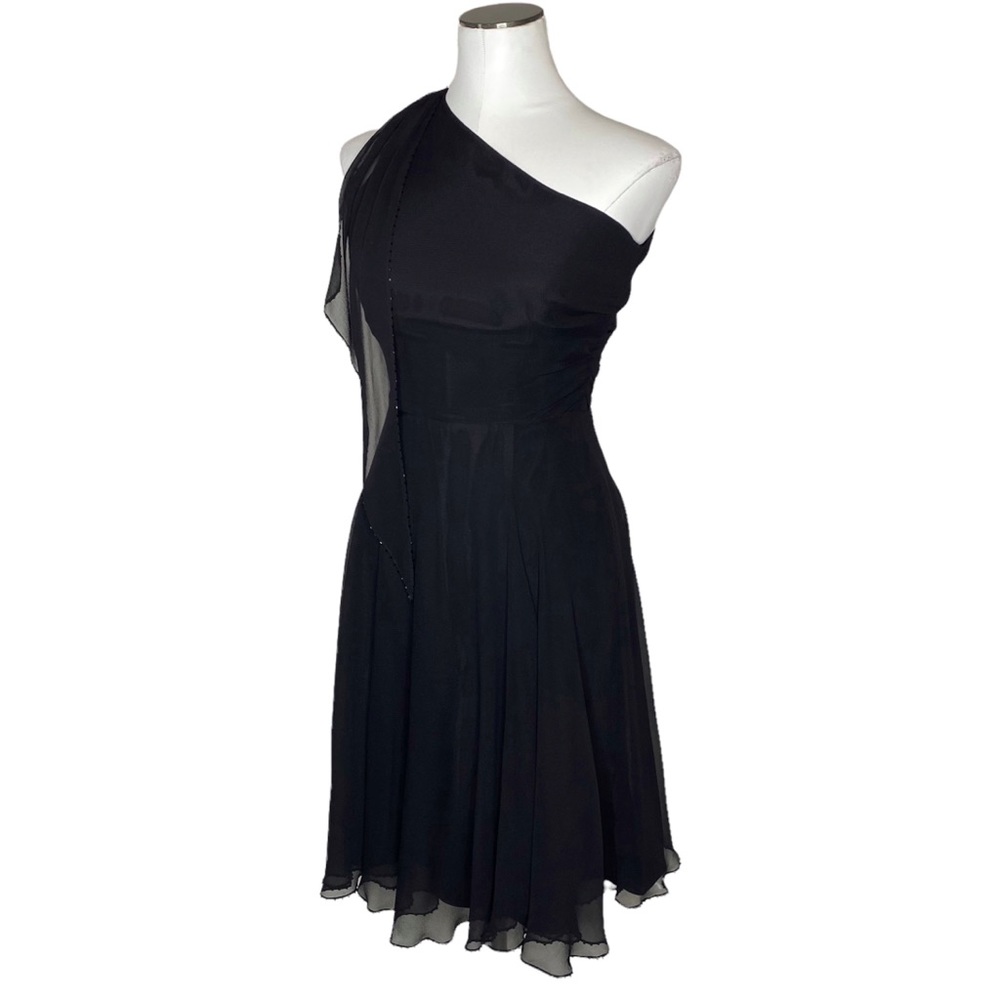Laundry by Shelli Segal Beaded One Shoulder Cocktail Dress - Picture 4 of 11